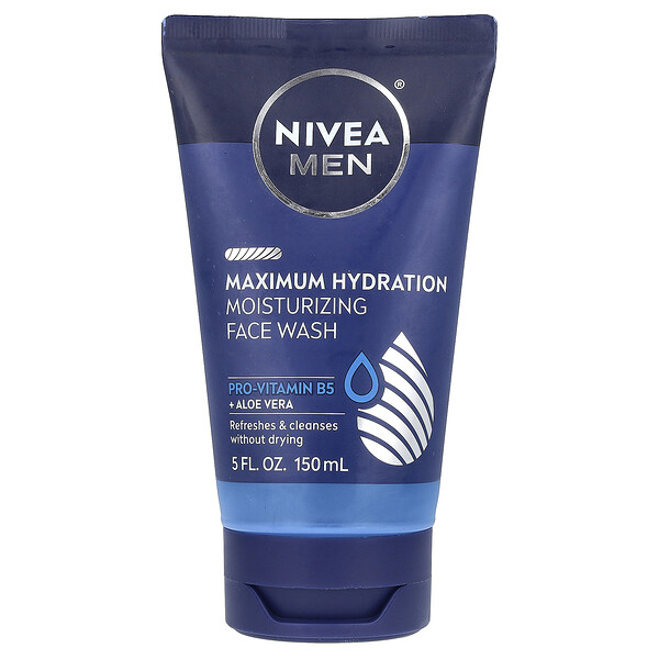 Men, Maximum Hydration Moisturizing Face Wash, 5 fl oz (150 ml) Nivea