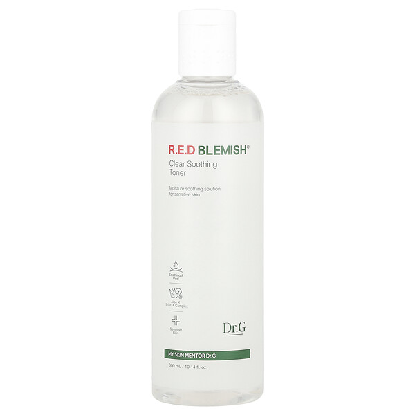 R.E.D Blemish, Clear Soothing Toner, For Sensitive Skin, 10.14 fl oz (300 ml) Dr. G
