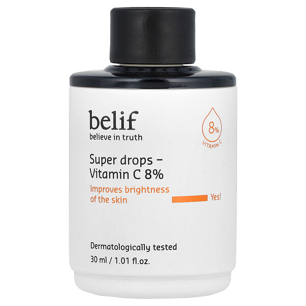 Super Drops, Vitamin C 8%, 1.01 fl oz (30 ml) Belif