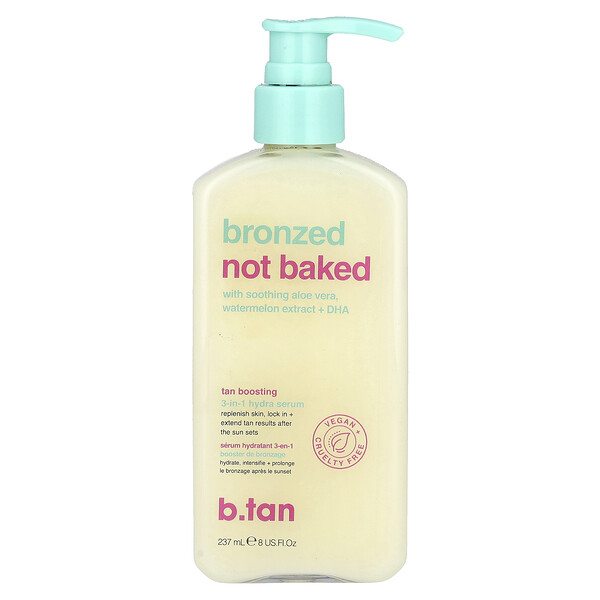 Bronzed Not Baked, Tan Boosting, 3-in-1 Hydra Serum , 8 fl oz (237 ml) B.Tan