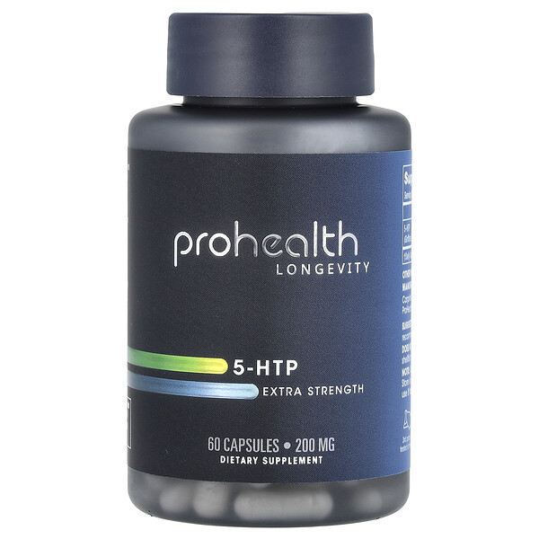 5-HTP, Extra Strength, 200 mg, 60 Capsules ProHealth Longevity