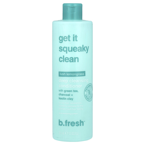 Get It Squeaky Clean, Deep Cleansing Conditioner, For Oily Hair, Lush Lemongrass, 12 fl oz (355 ml) B.fresh