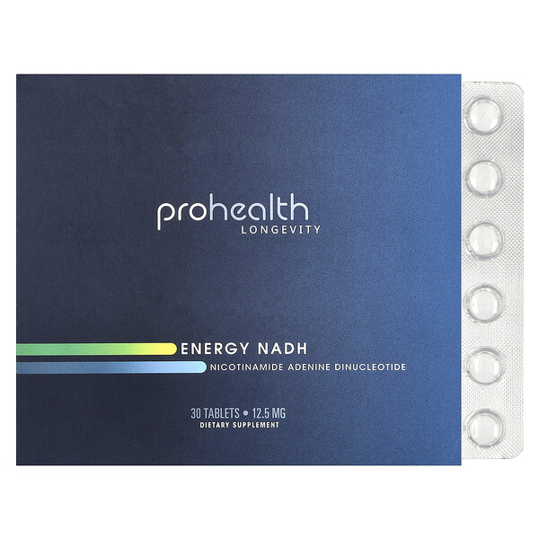 Energy NADH, 12.5 mg , 30 Tablets ProHealth Longevity