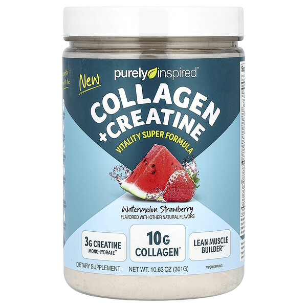 Collagen + Creatine, Watermelon Strawberry, 10.63 oz (301 g) Purely Inspired
