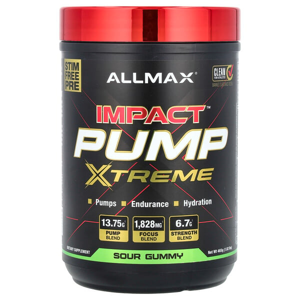 Impact™ Pump Xtreme, Sour Gummy, 1.02 lbs (465 g) ALLMAX