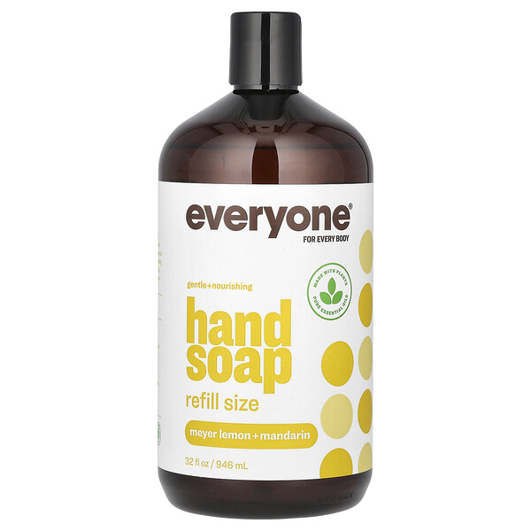 Hand Soap, Refill Size, Meyer Lemon + Mandarin, 32 fl oz (946 ml) Everyone