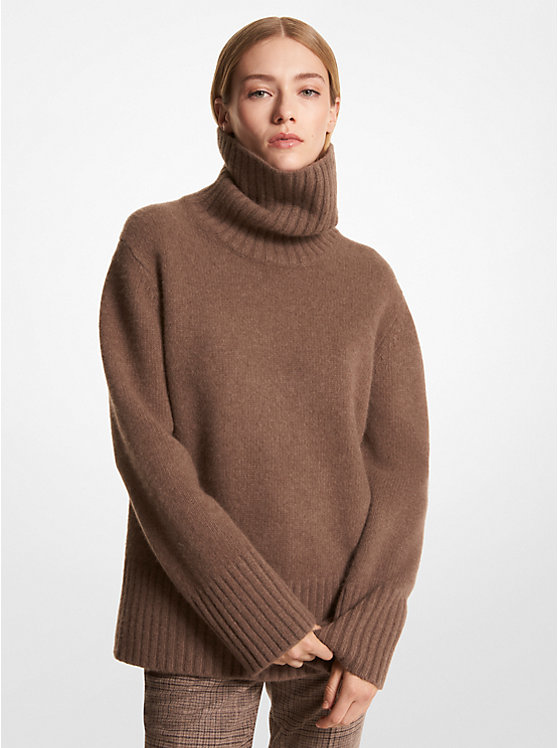 Wool Blend Turtleneck Sweater MICHAEL KORS COLLECTION