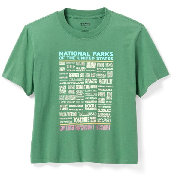 National Parks Lineup Boxy T-Shirt - Women's Parks Project