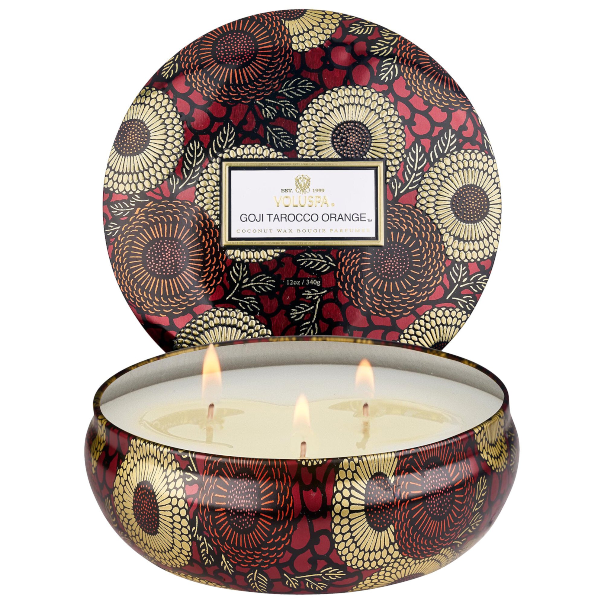 Goji & Tarocco Orange Decorative Tin Candle VOLUSPA