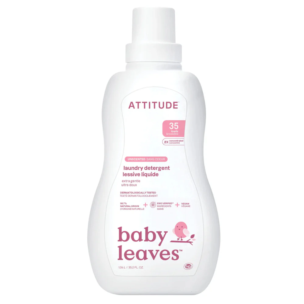 Baby Laundry Detergent 35 Loads Fragrance Free -- 33.8 fl oz ATTITUDE