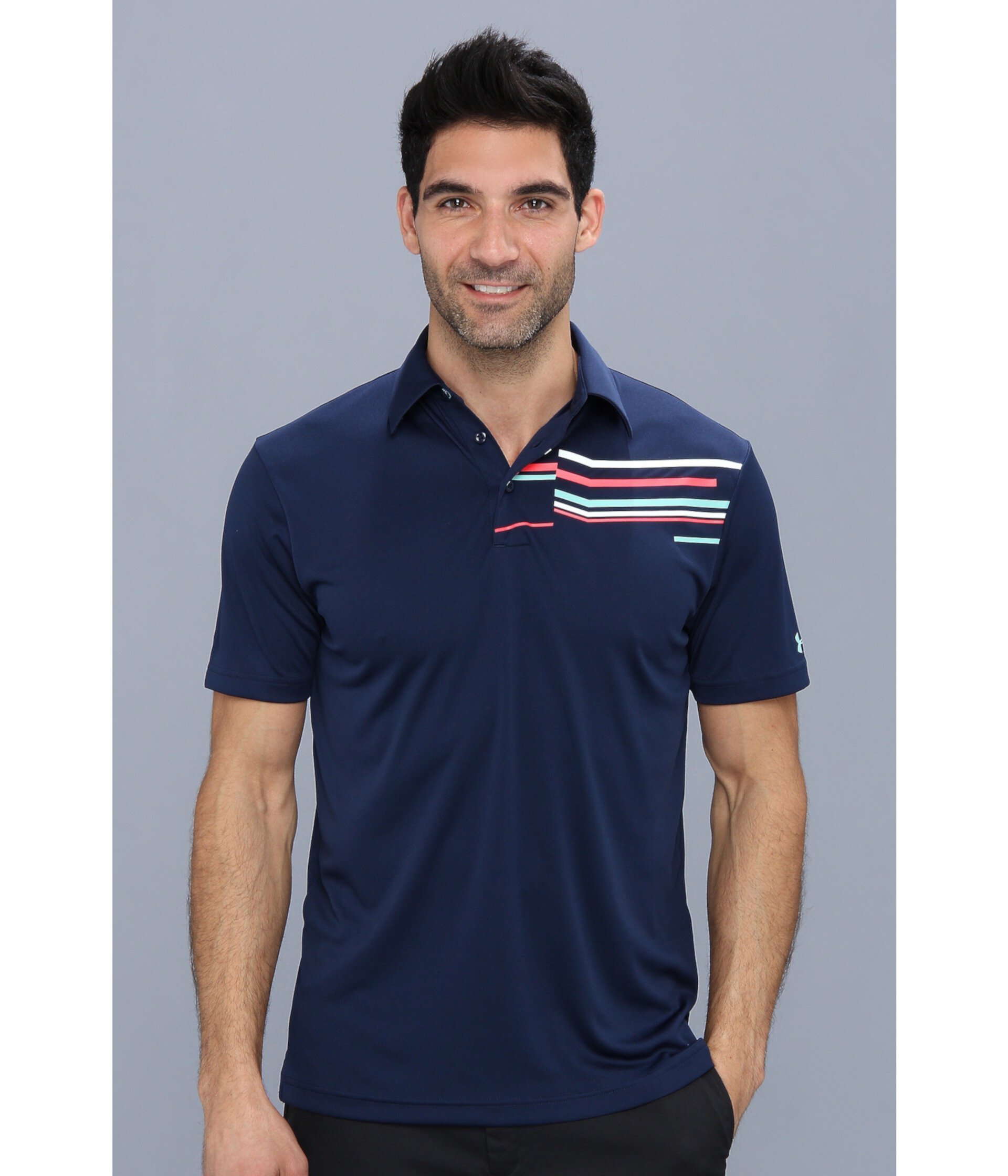 Broken Stripe Streak Polo Under Armour Golf