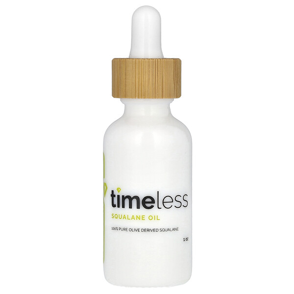 Squalane Oil 100% Pure, 1 fl oz (30 ml) Timeless Skin Care