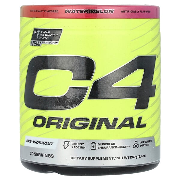 C4 Original, Pre-Workout, Watermelon, 9.4 oz (267 g) Cellucor
