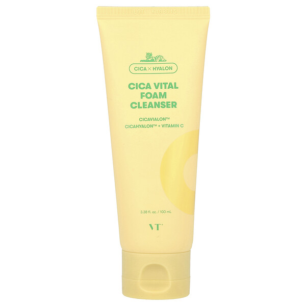 Cica Vital Foam Cleanser, 3.38 fl oz (100 ml) VT Cosmetics