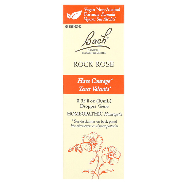 Original Flower Remedies, Rock Rose, 0.35 fl oz (Жидкие унции) (10 ml) Bach