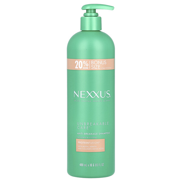 Unbreakable Care™, Anti-Breakage Shampoo, For Fine & Thin Hair, 16.5 fl oz (488 ml) Nexxus