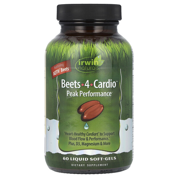 Beets-4-Cardio™, 60 Liquid Soft-Gels (Жидкие мягкие капсулы) Irwin Naturals