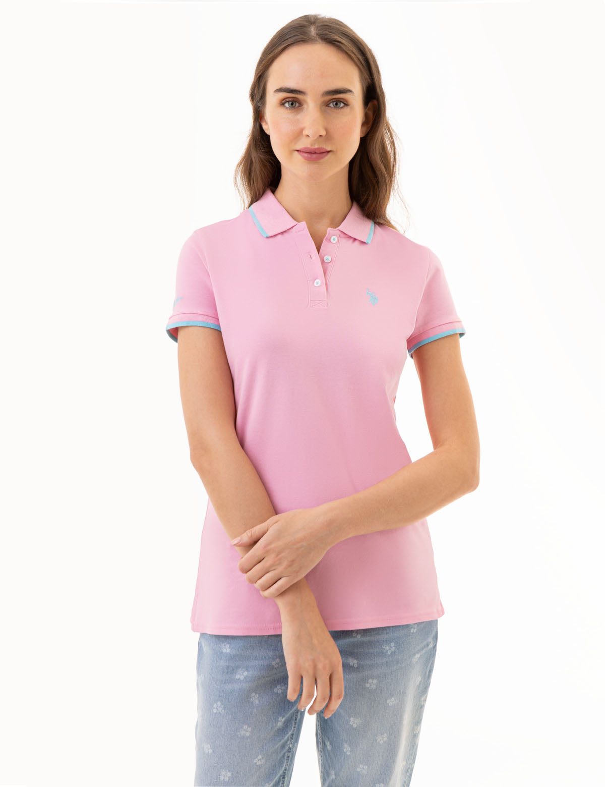 TIPPED SOLID POLO SHIRT U.S. POLO ASSN.