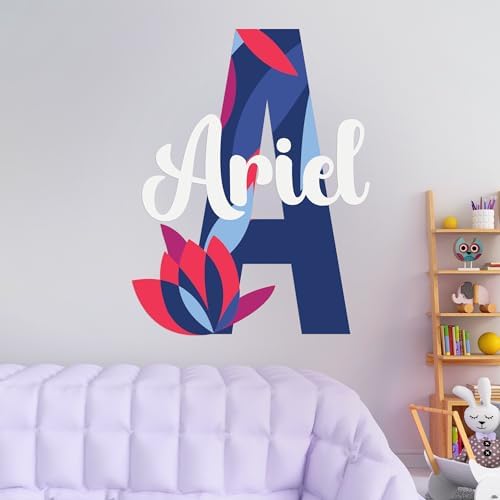 Custom Stickers Name Wall Decor I Personalized Name Sign for Room Decor | Multiple Custom Name & Initial I Decal for Baby Girl Nursery Decor I Nursery Wall Decal for Baby (B. Night Sky) CRYPTONITE