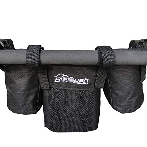 Double Stroller Organizer for Bob Duallie and Baby Jogger City Mini GT black Booyah Strollers