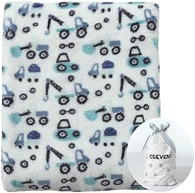 CREVENT 30''X40'' Cute Cozy Fluffy Warm Baby Blanket for Girls Boys Infants Toddlers' Bedding Crib Cot Stroller, Baby Shower Birthday Newborn's Gift - Sleeping Cat CREVENT