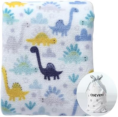 CREVENT 30''X40'' Cute Cozy Fluffy Warm Baby Blanket for Girls Boys Infants Toddlers' Bedding Crib Cot Stroller, Baby Shower Birthday Newborn's Gift - Sleeping Cat CREVENT
