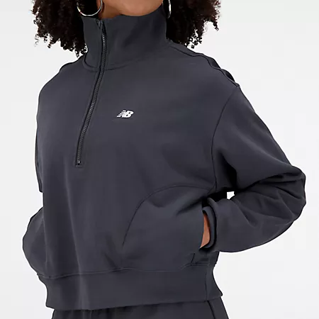 Женская Спортивная Одежда New Balance Athletics Remastered French Terry 1/4 Zip New Balance