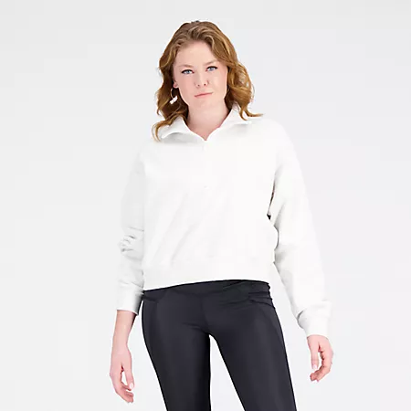 Женская Спортивная Одежда New Balance Athletics Remastered French Terry 1/4 Zip New Balance