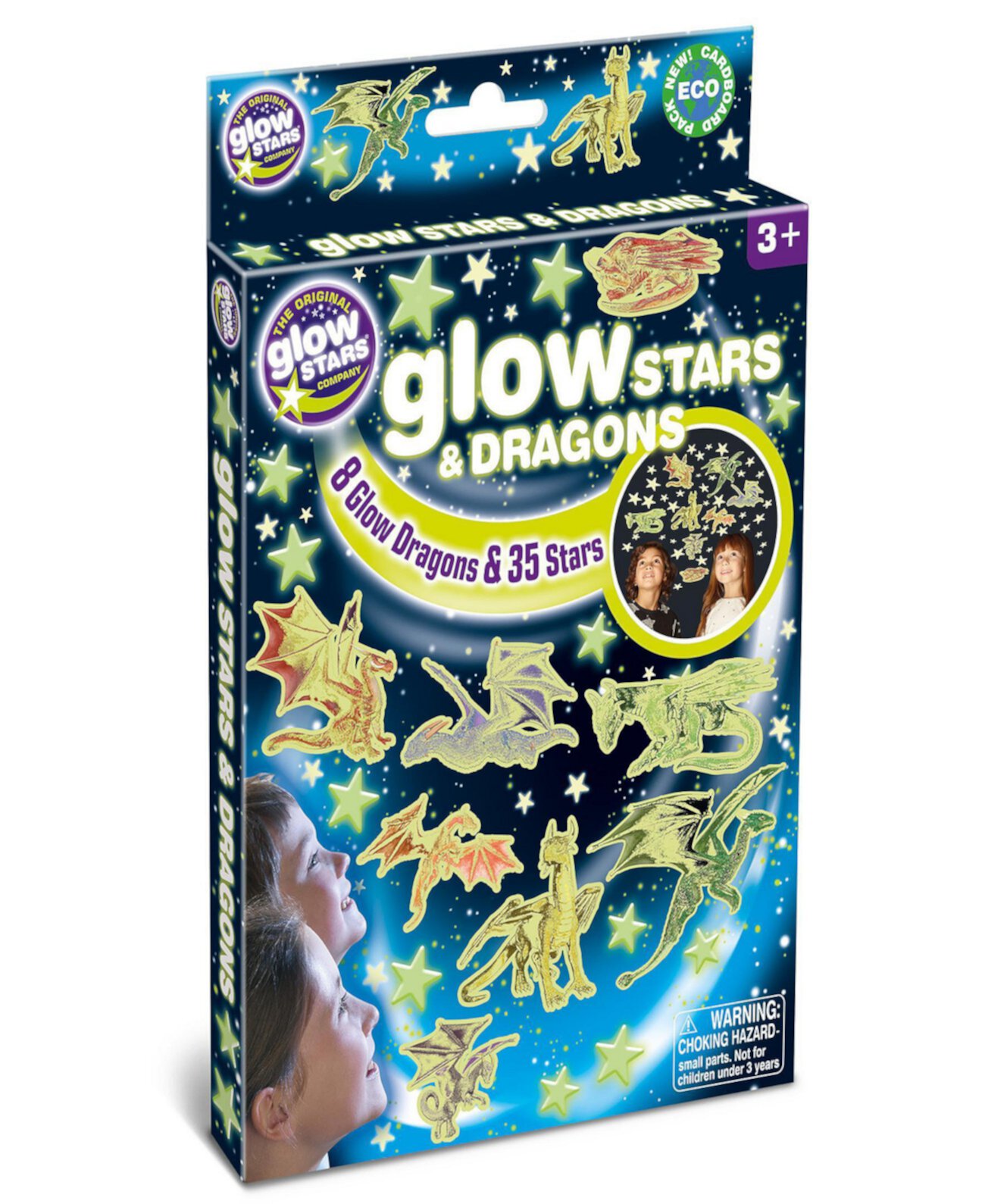 The Original Glowstars: Glowstars Dragons Craft Kit Brainstorm Toys