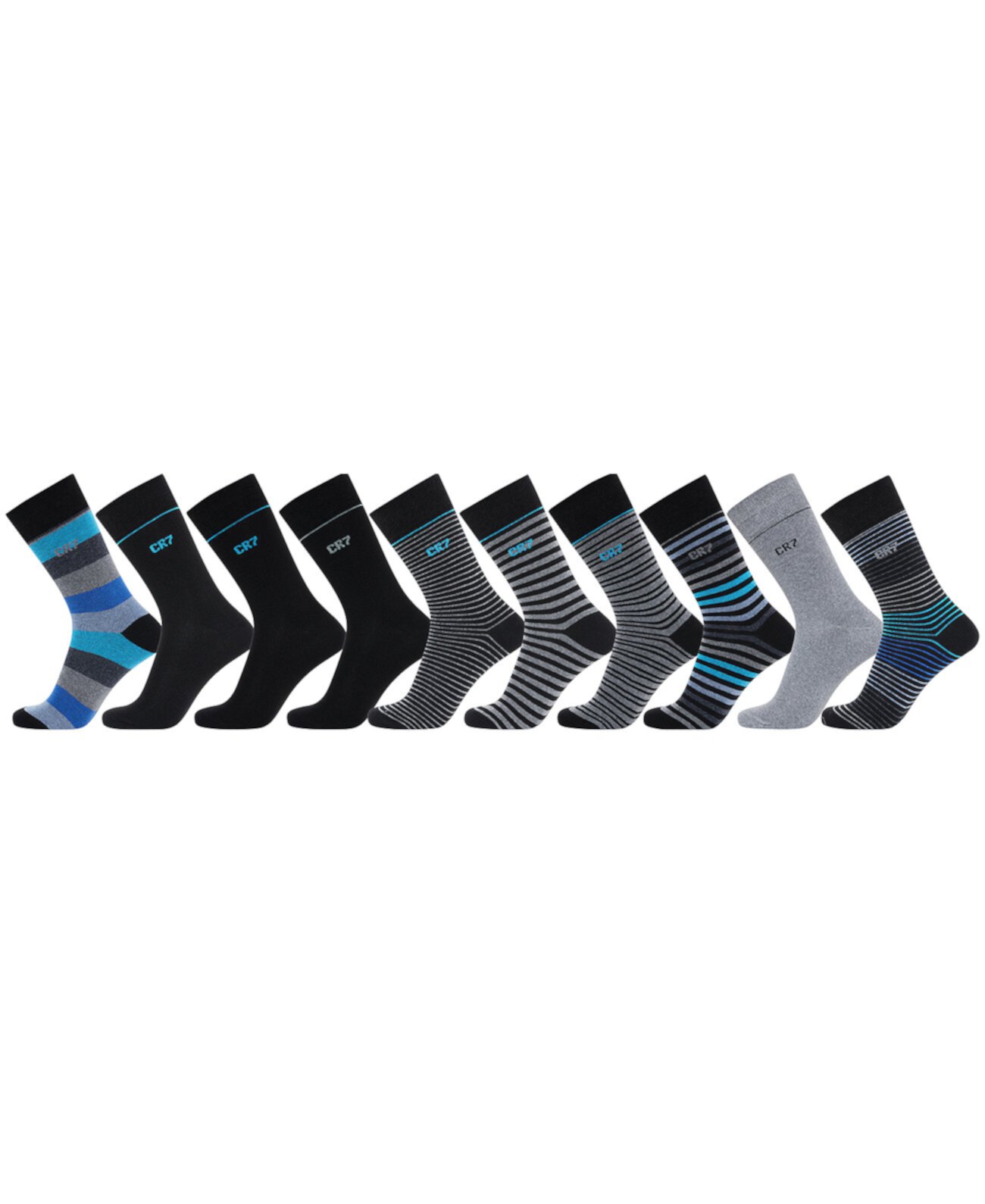 Men's Fashion Socks, 10-pack CR7