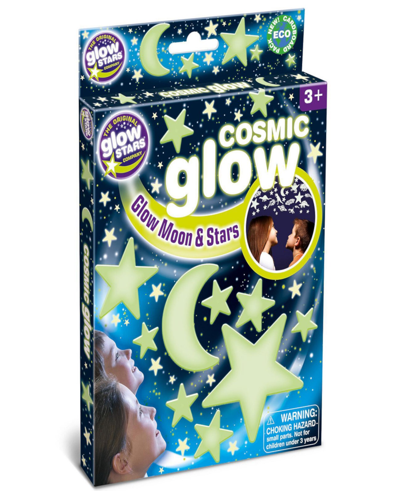 The Original Glowstars Cosmic Glow Moon and Stars Craft Kit Brainstorm Toys