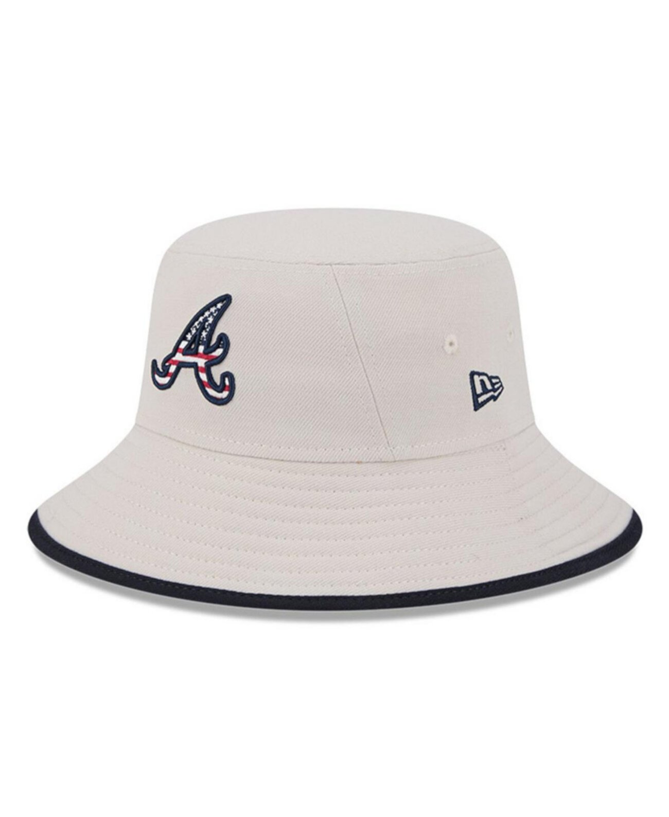 Men's Khaki Atlanta Braves 2024 Fourth of July Bucket Hat New Era