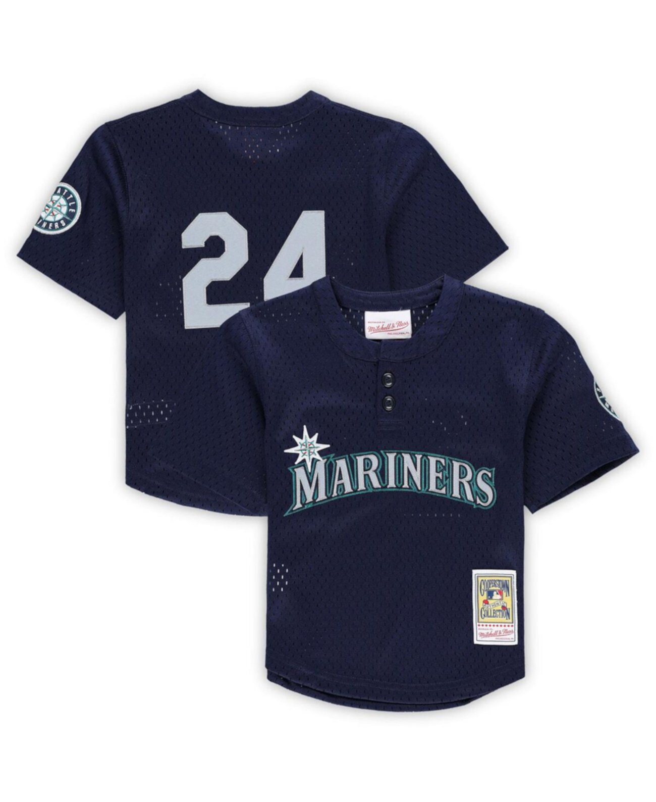 Детское Джерси Mitchell & Ness Toddler Ken Griffey Jr. Navy Seattle Mariners Cooperstown Collection Mitchell & Ness