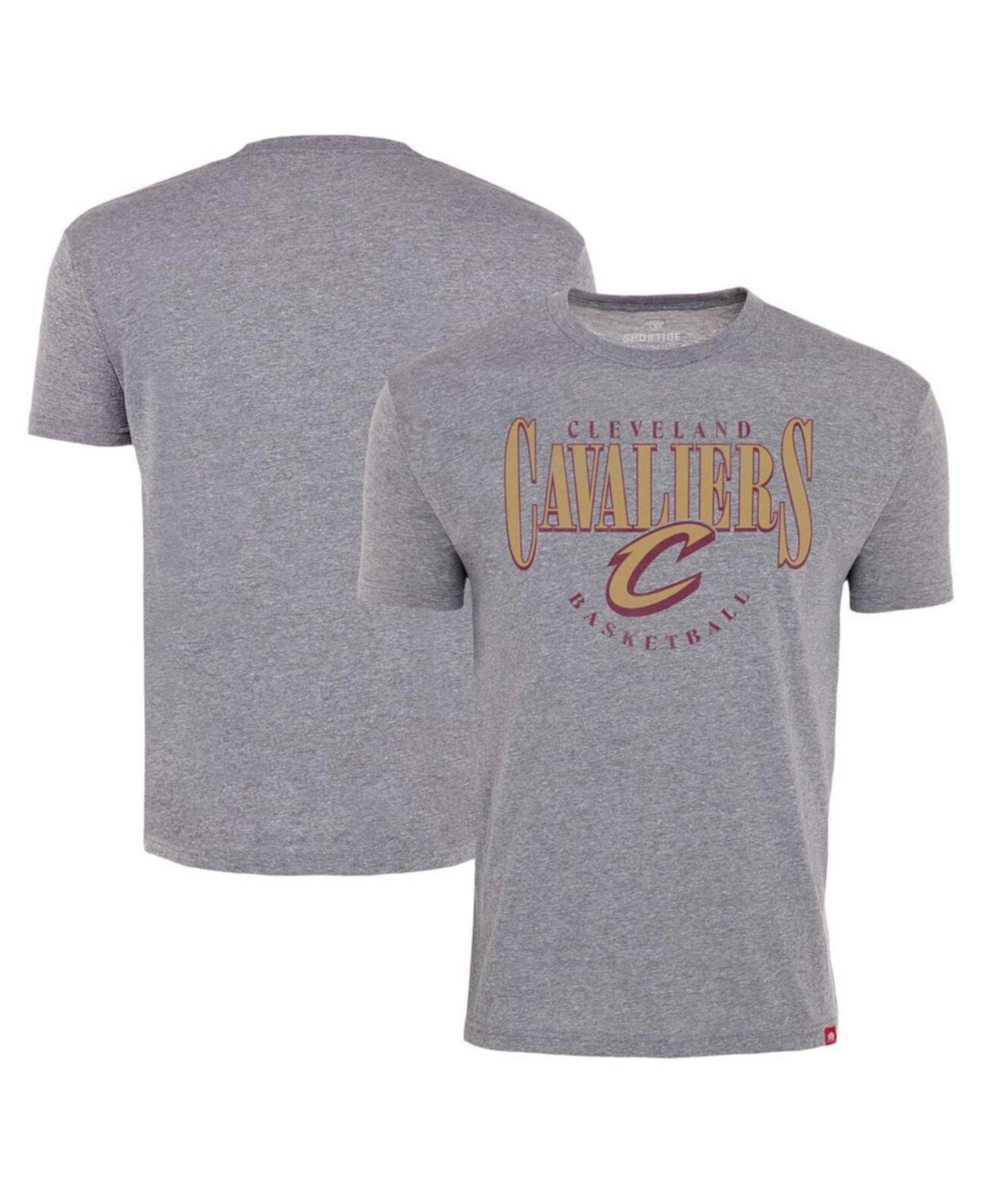 Men's Gray Cleveland Cavaliers Comfy Tri-Blend T-Shirt Sportiqe