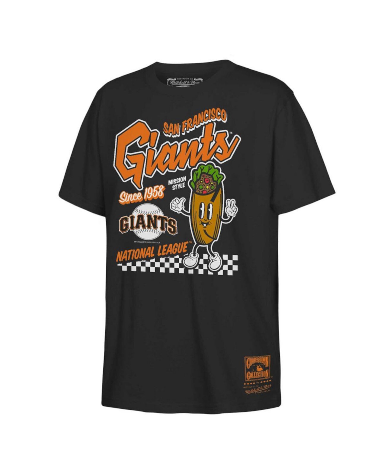 Футболка Mitchell & Ness Для мальчиков и девочек San Francisco Giants Cooperstown Collection Mitchell & Ness