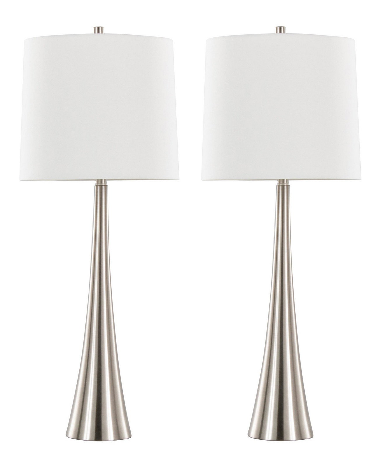 Diana 29" Contemporary Metal - Set of 2 Table Lamp Lumisource