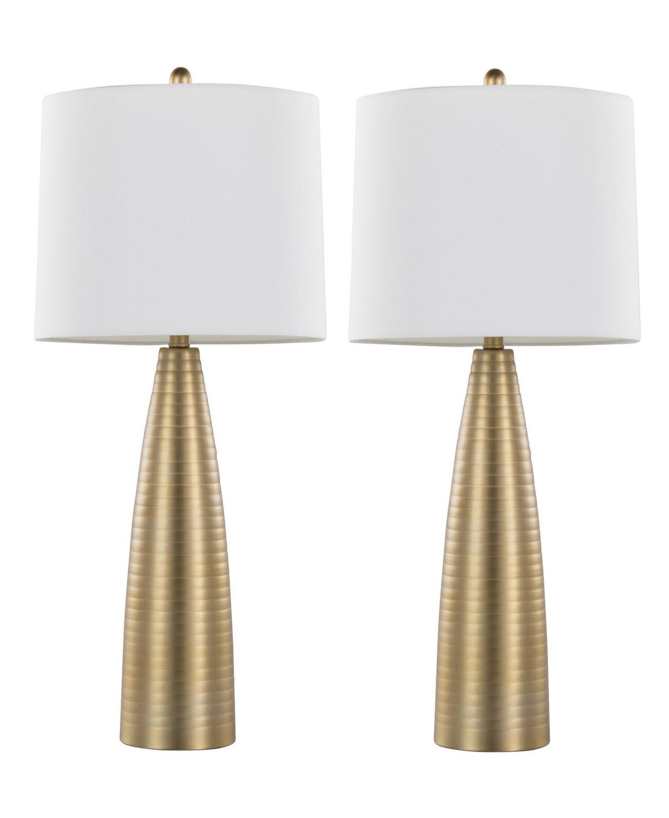 Maya 27" Contemporary Metal - Set of 2 Table Lamp Lumisource