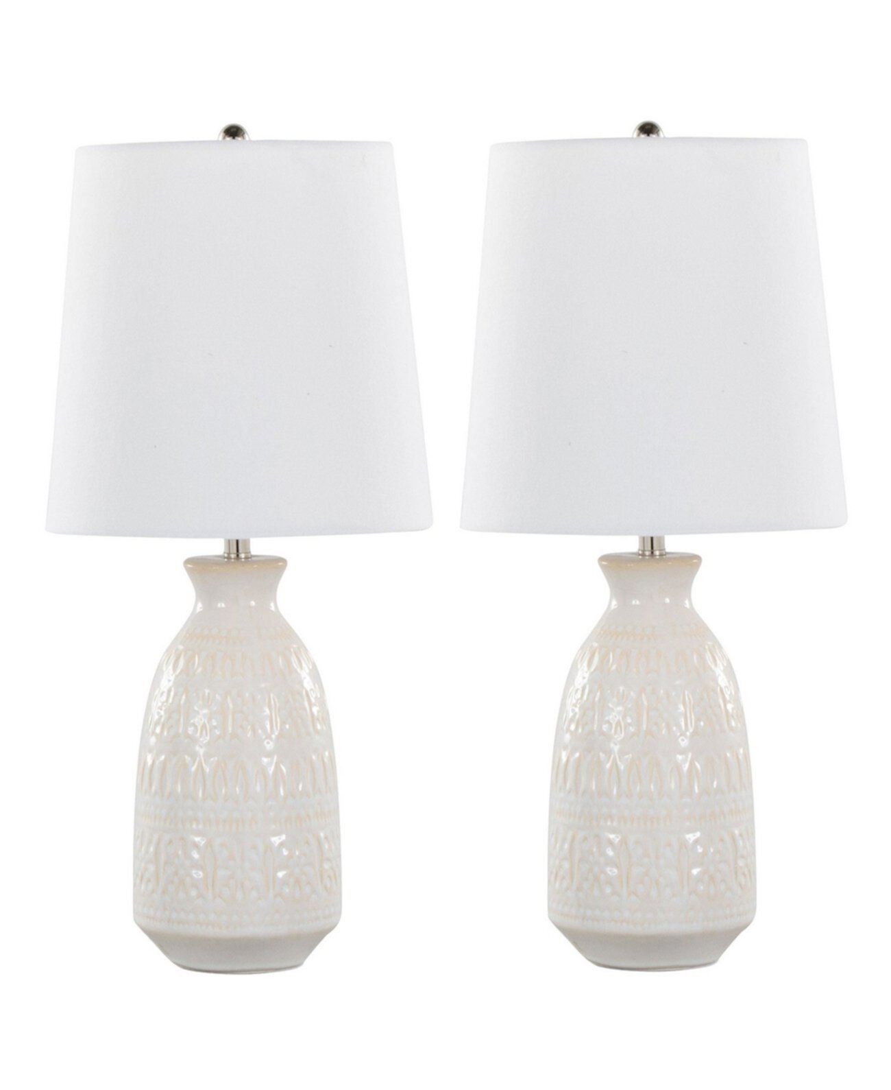 Claudia 20" Contemporary Ceramic Accent - Set of 2 Lamp Lumisource