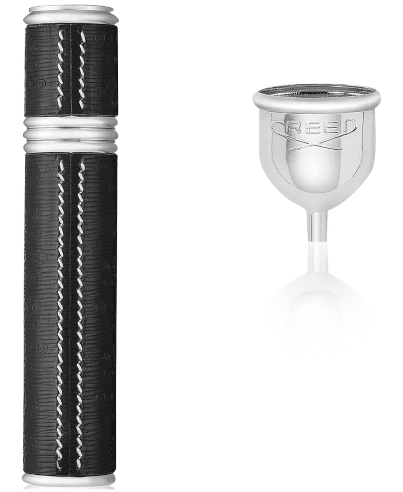 Refillable Travel Perfume Atomizer - Black/Silver, 1.7 oz. Creed