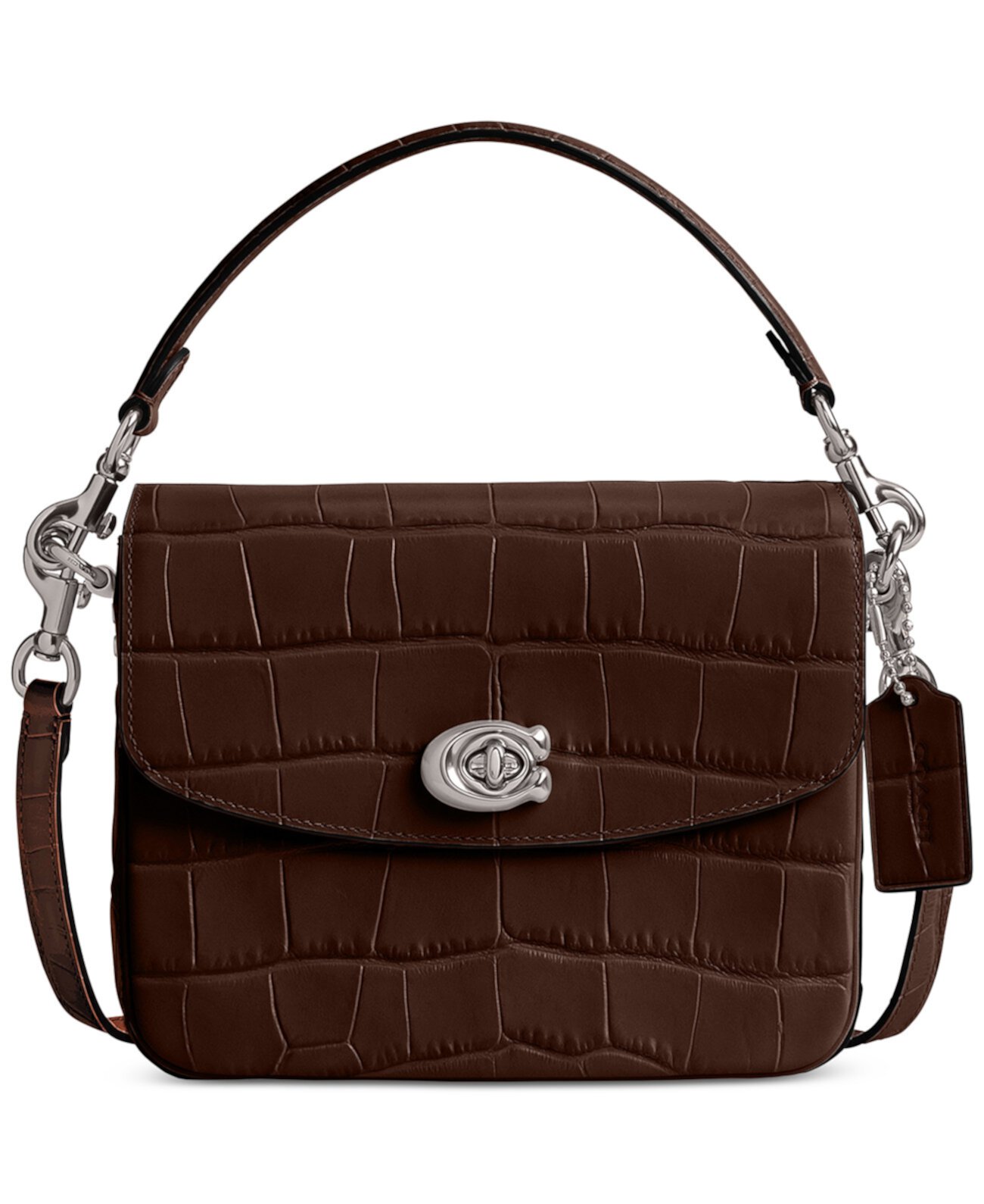 Сумка через плечо COACH Cassie 19 из кожи с тиснением крокодила COACH