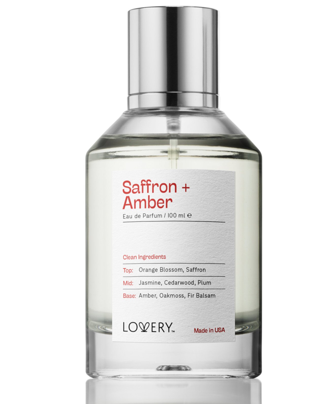 Saffron + Amber Eau de Parfum, 3.4 oz. Lovery