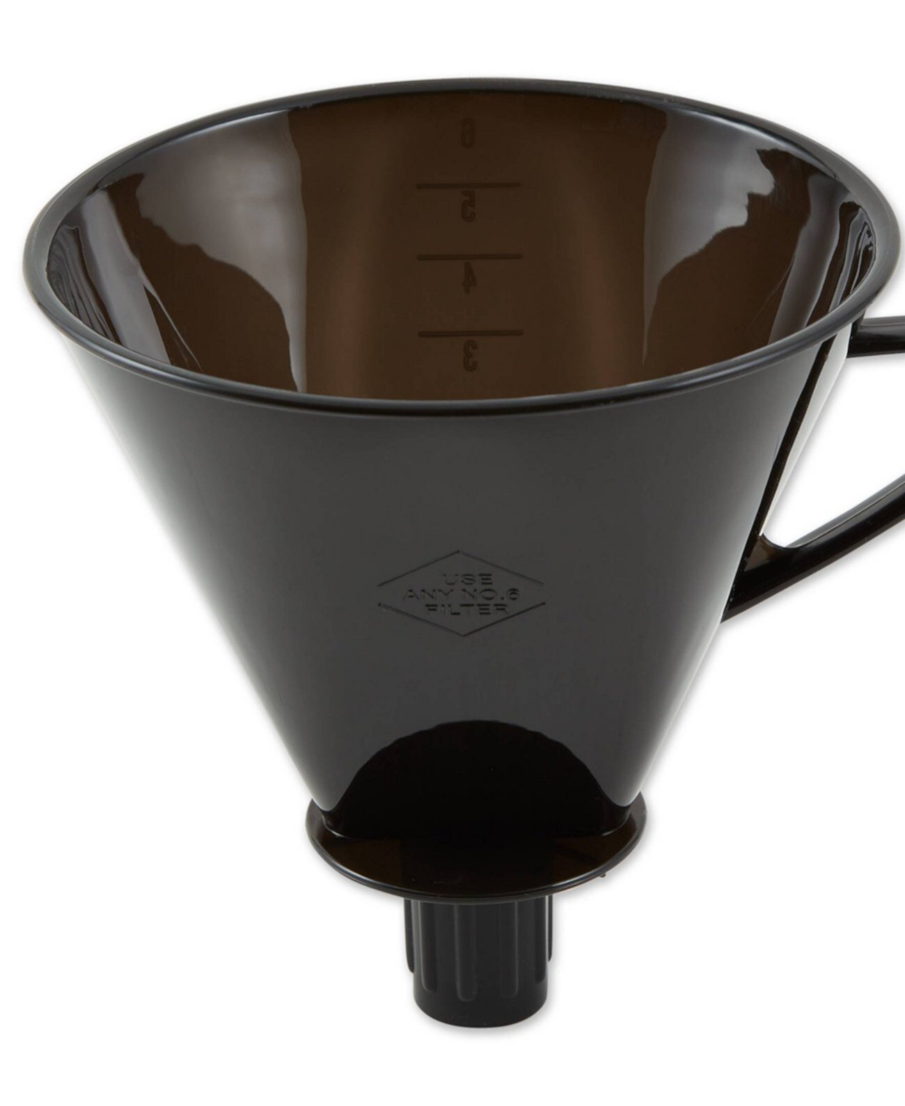 Plastic 7" x 6.25" x 6.5" Manual Drip Coffee Filter Cone RSVP International