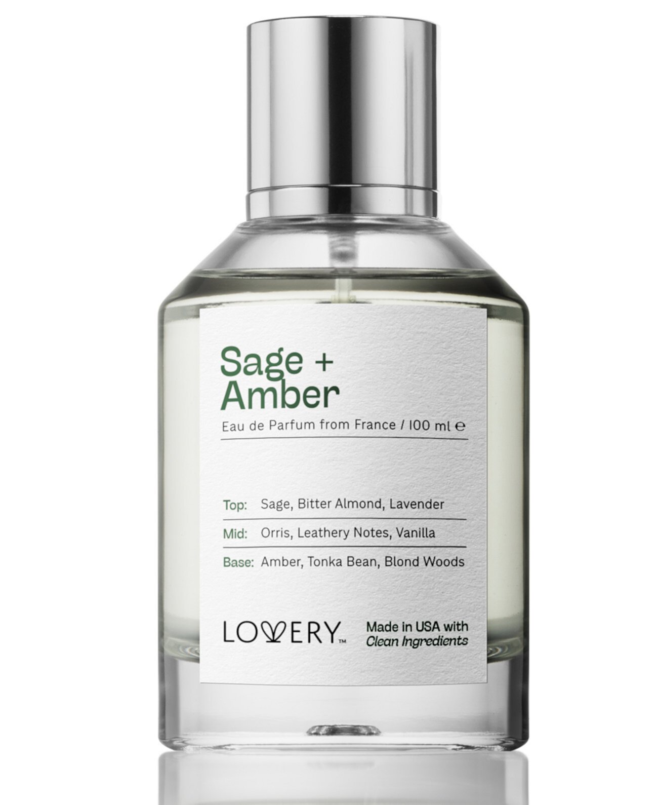 Sage + Amber Eau de Parfum, 3.4 oz. Lovery