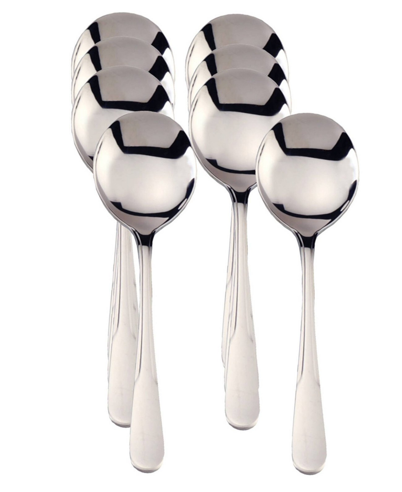 Endurance 18/8 Stainless Steel 8 Piece 6.7" Boxed Set of Soup Spoons RSVP International