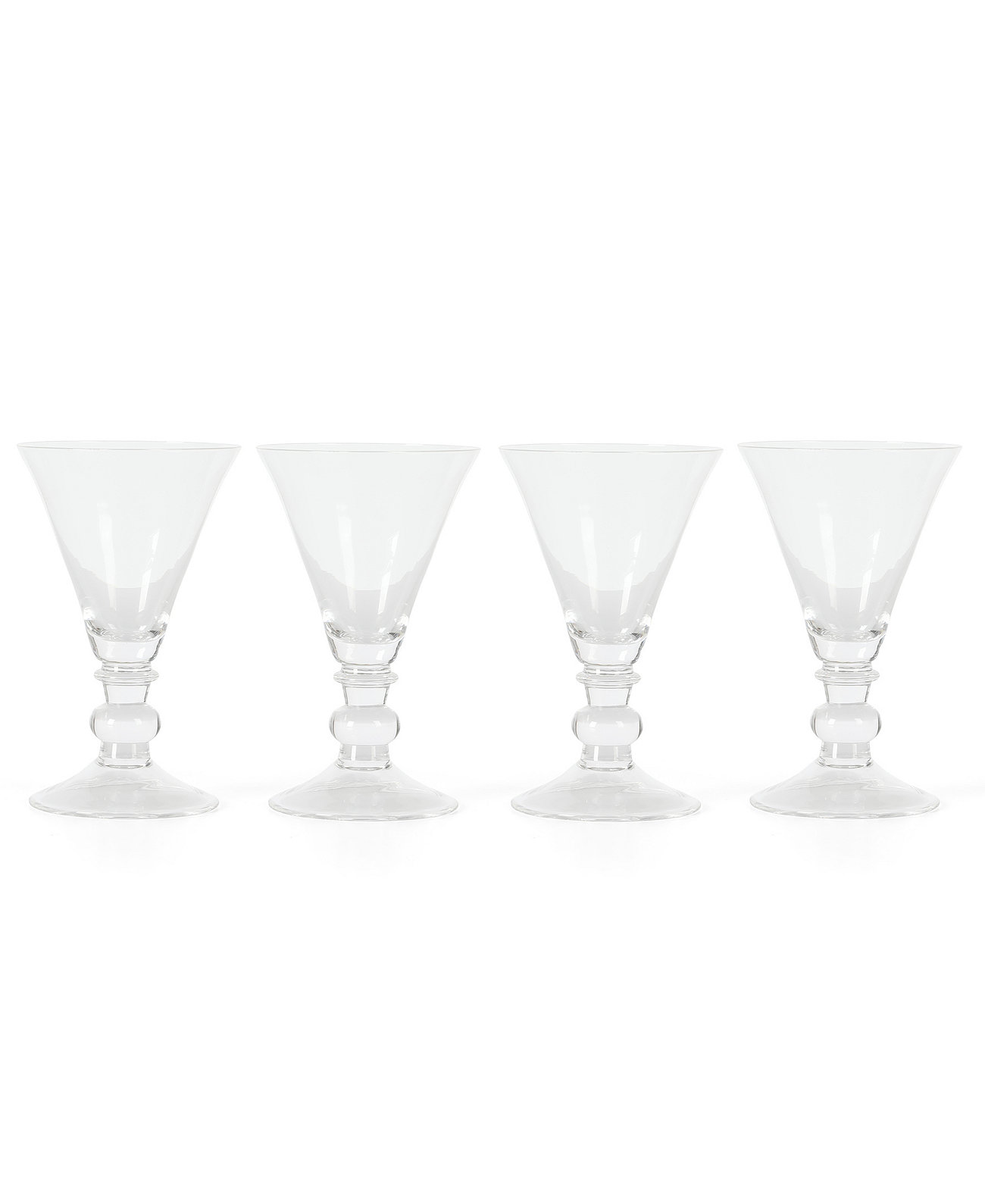 Crispa Handmade Glassware, Set of 4 Martha Stewart