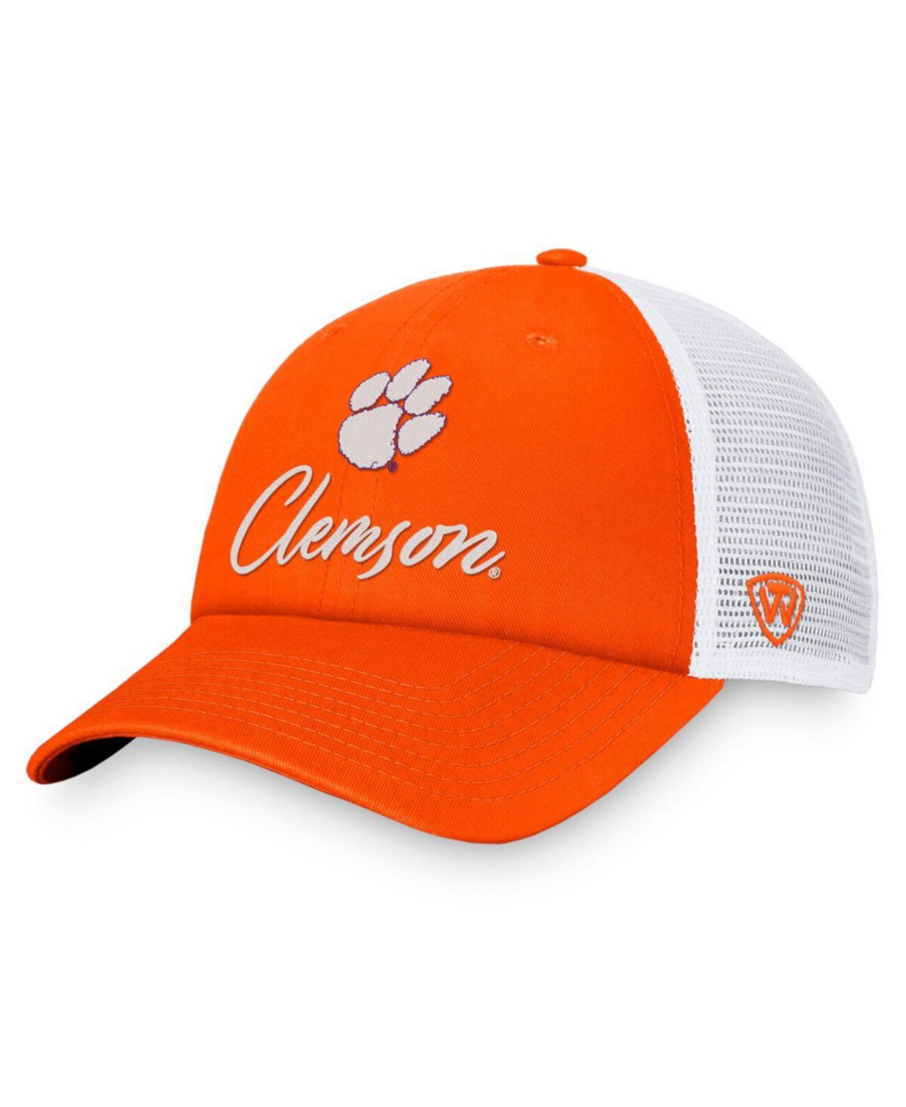 Женская регулируемая кепка Charm Trucker Clemson Tigers в оранжево-белом цвете Top of the World