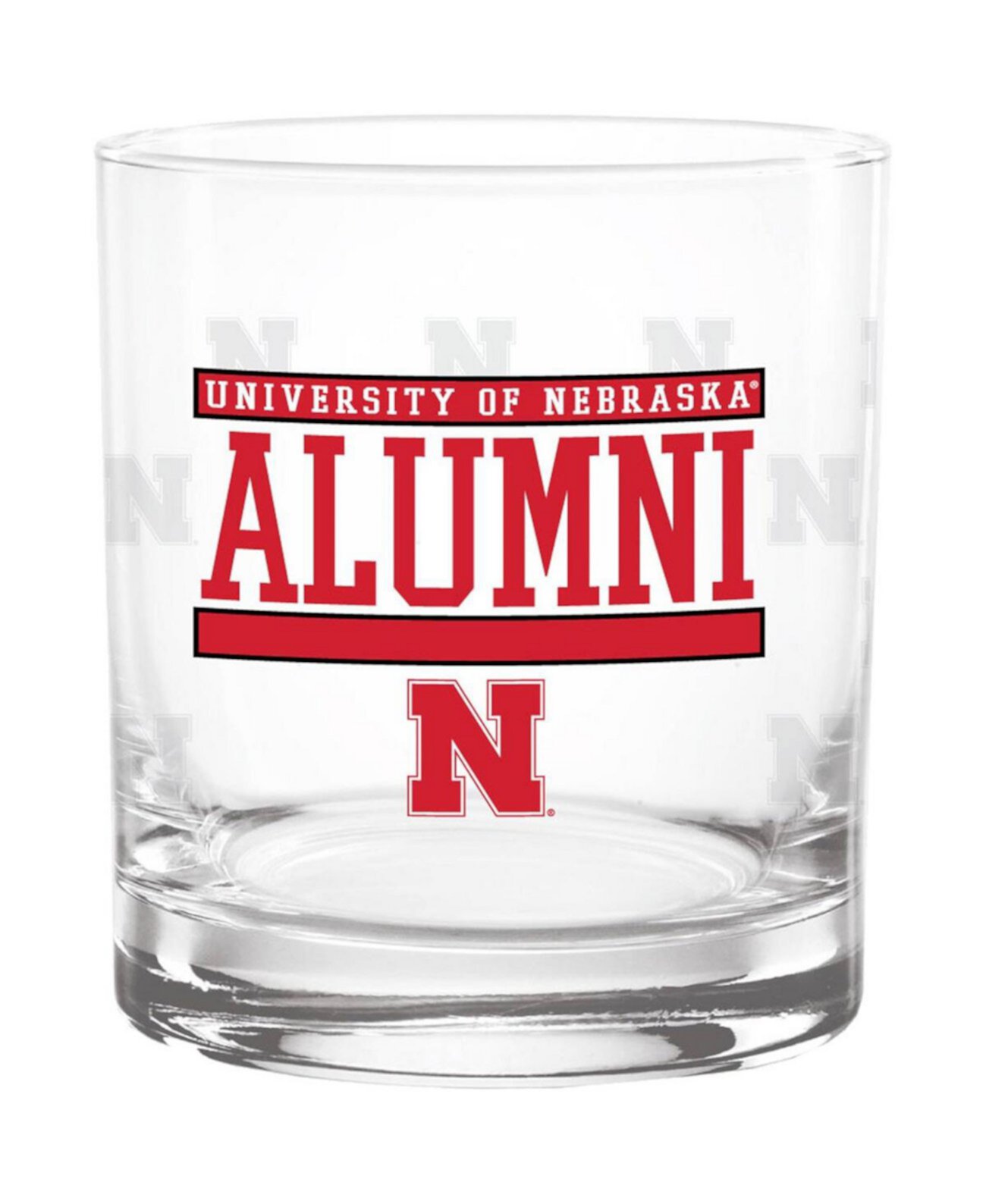 Nebraska Huskers 14oz. Repeat Alumni Rocks Glass Indigo Falls