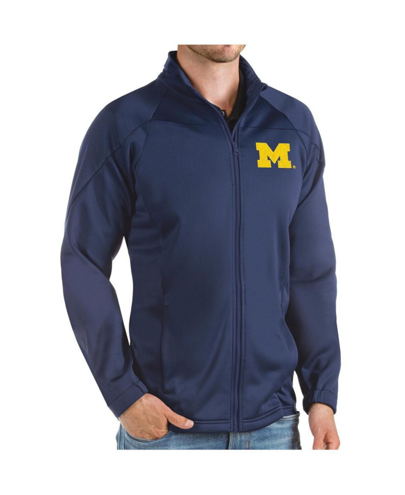 Мужская Куртка Antigua Michigan Wolverines Links Full-Zip Golf Antigua