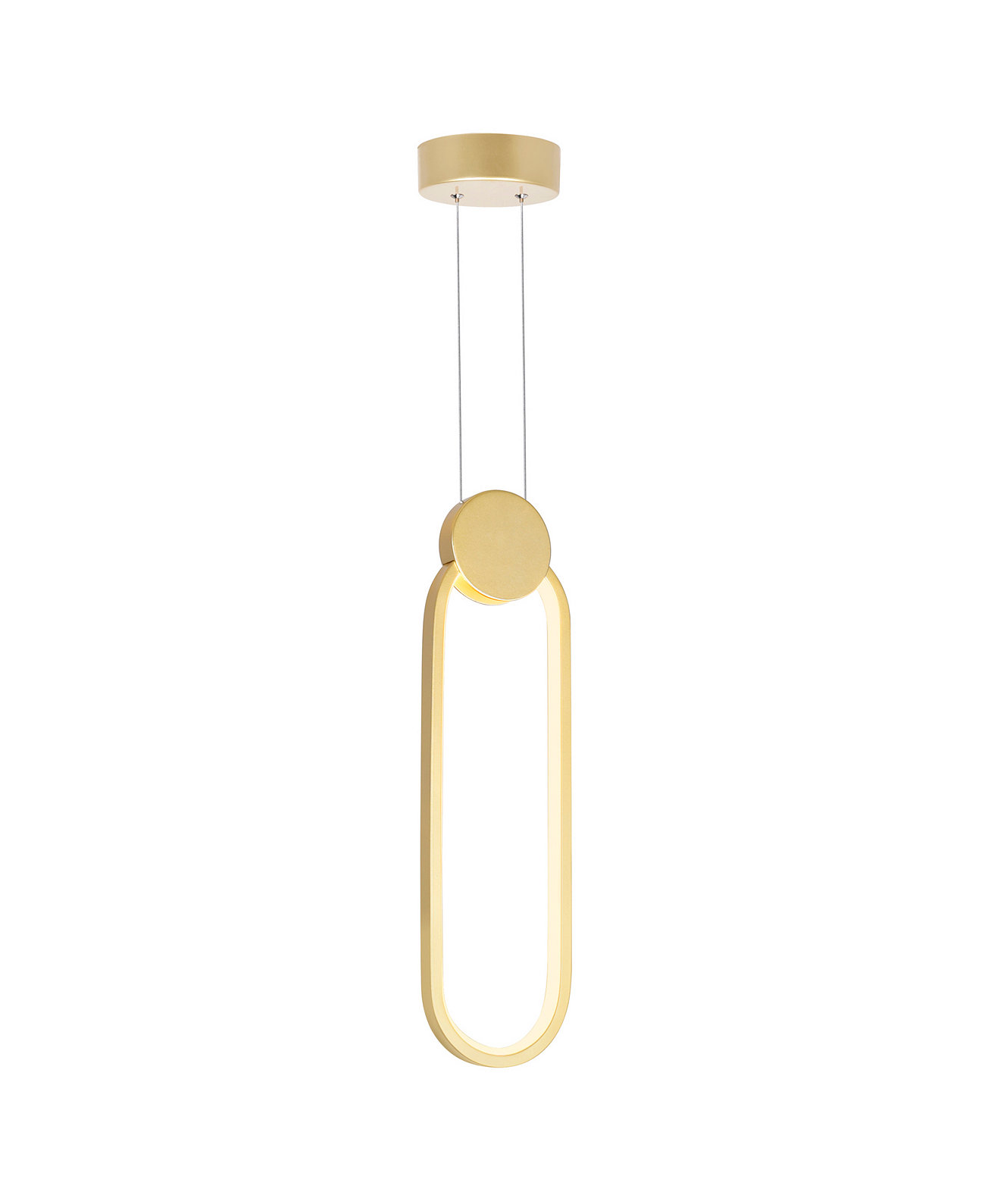 Pulley 4 in LED Satin Gold Mini Pendant CWI Lighting