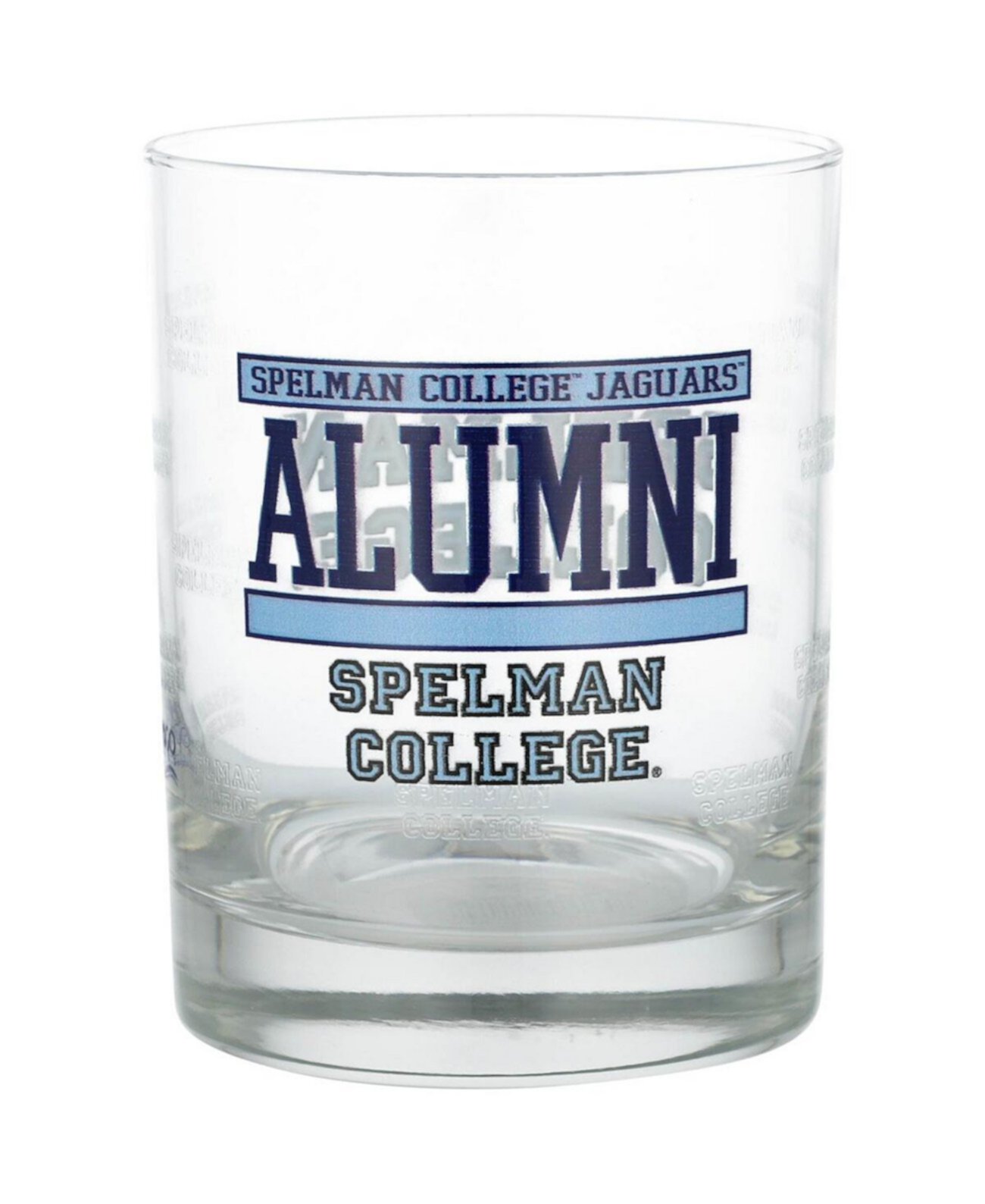Spelman College Jaguars 14oz. Alumni Rocks Glass Indigo Falls